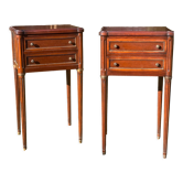 Pair of mahogany bedsides