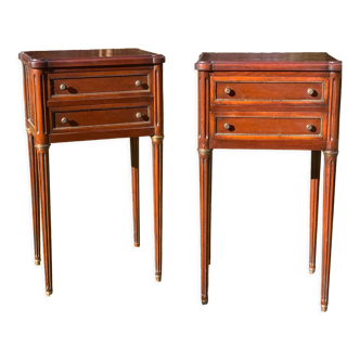 Paire de chevets en acajou