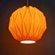 Vintage suspension in orange opaline, 1970