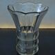 Art Deco Made in Czehoslovakia  Satin and Clear Glass - 22 cm tall