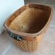 Wood and wicker pan