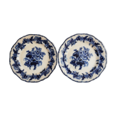 Ensemble de deux assiettes Boch Frères modèle Althea 1850