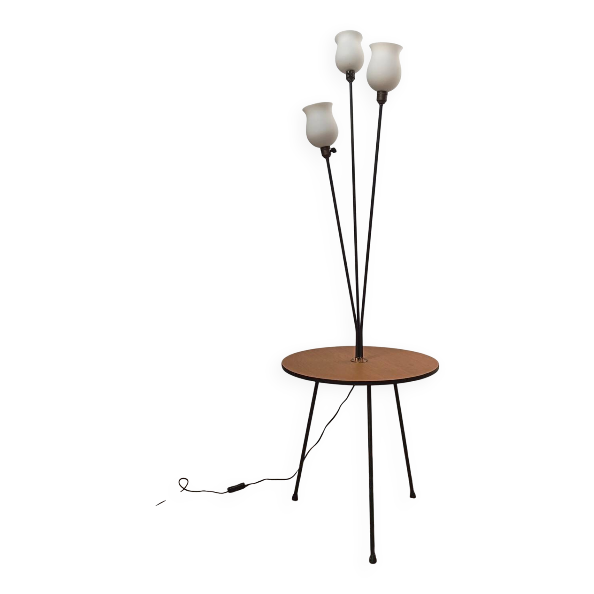 1950s tripod floor lamp