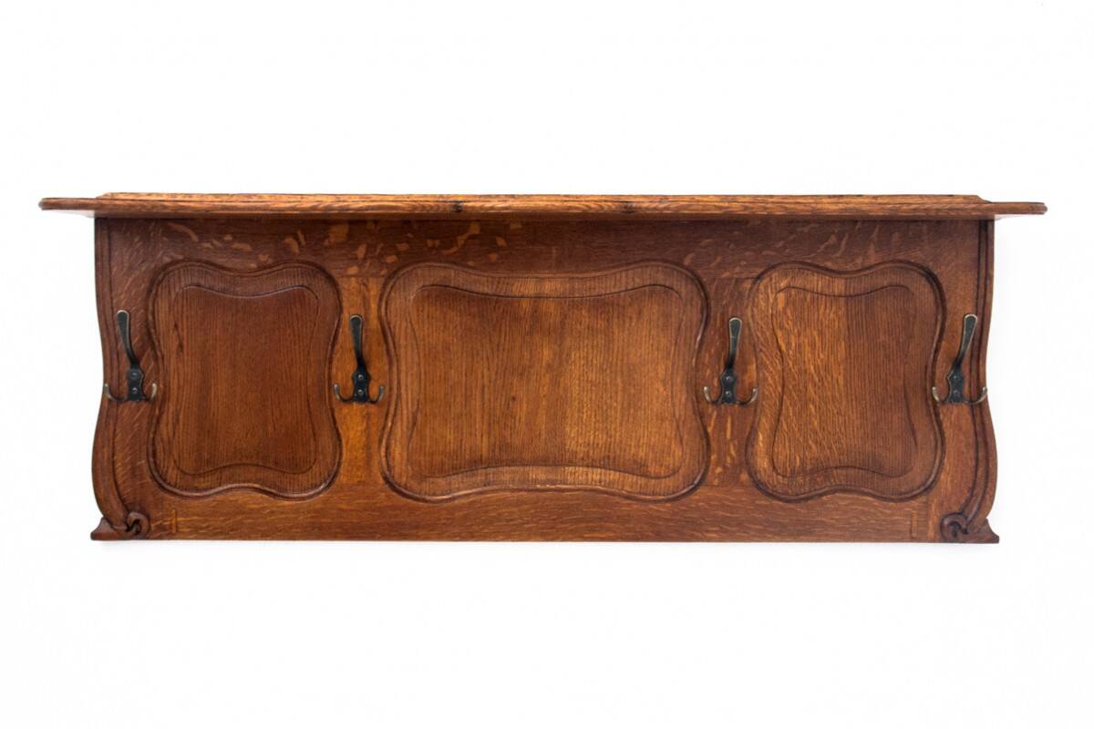 Oak wardrobe, Western Europe, early 20th century.