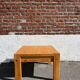Square coffee table in solid wood (pine), 1980s.
