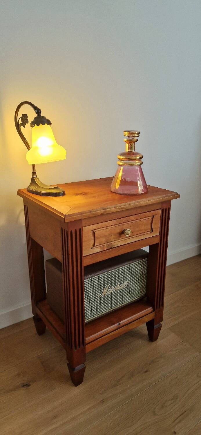 Low cabinet in blond cherry wood, Directoire style