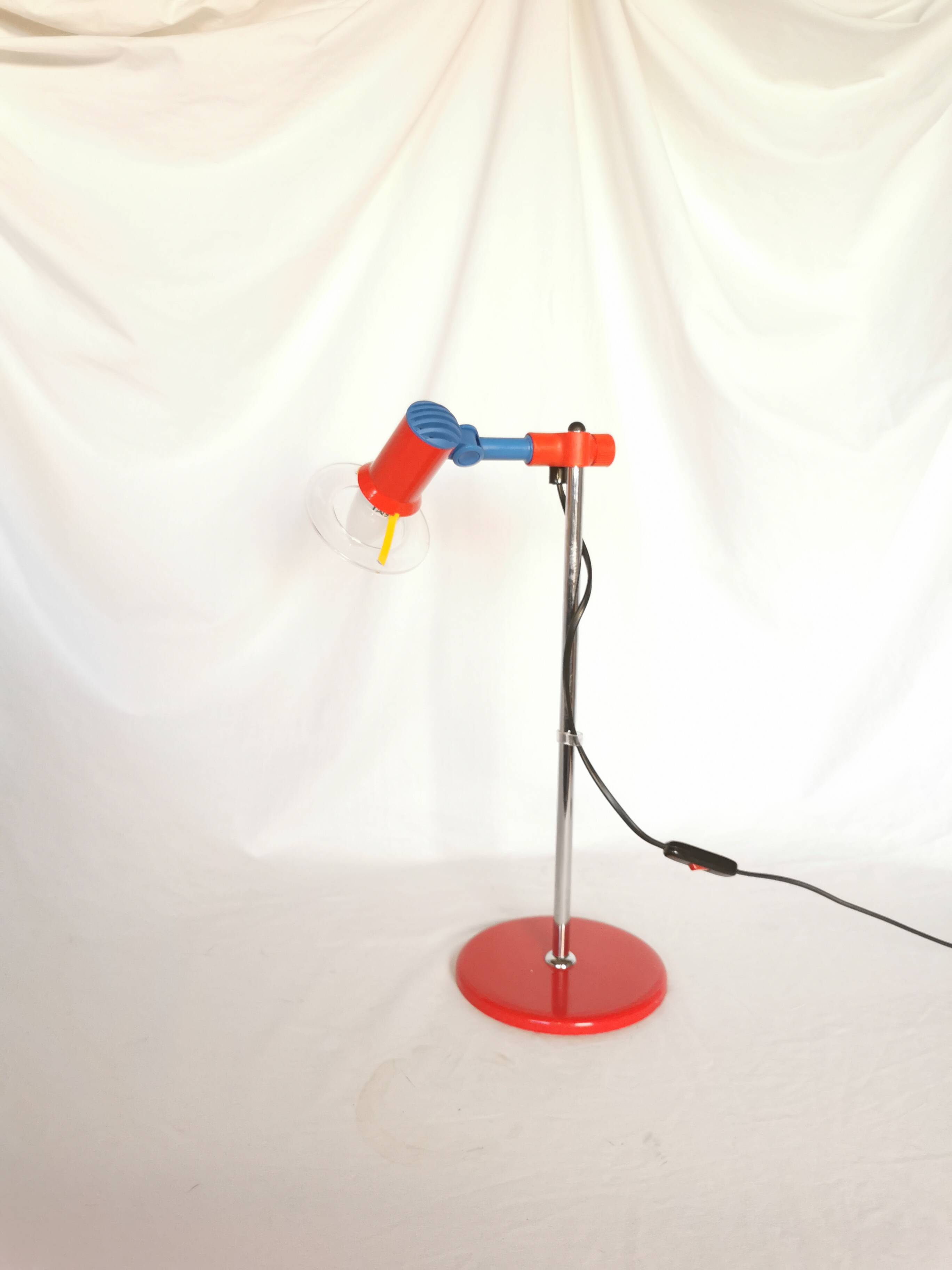 Multicolored spot lamp, postmodern, 1980
