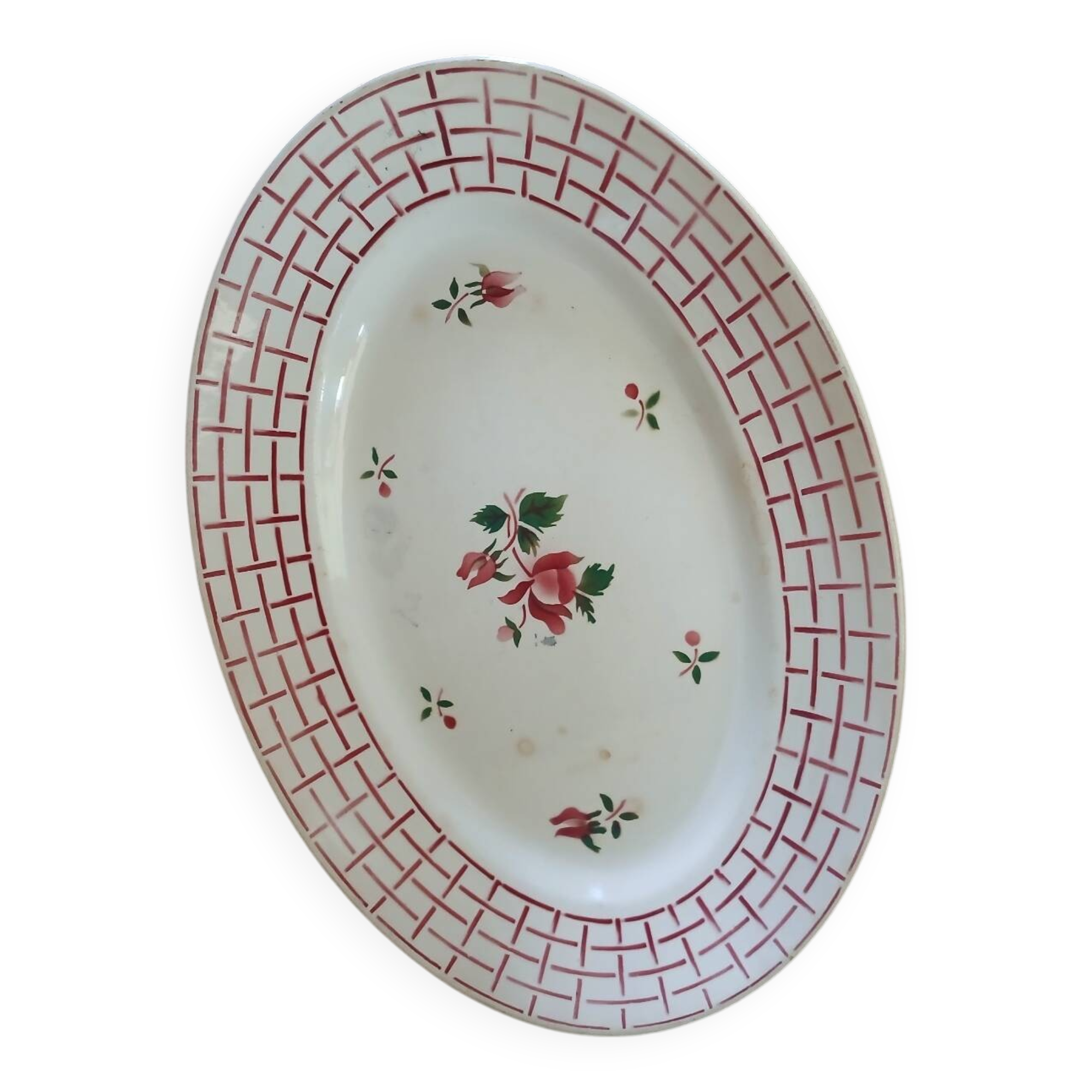 Old Digoin and Sarreguemines dish