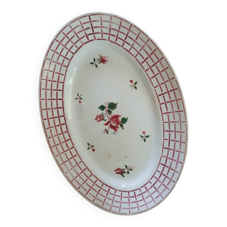 Old Digoin and Sarreguemines dish