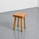 Pine stool by Charlotte Perriand, Les Arcs, France