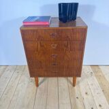 Small teak chest of drawers – Danish mid-century modern design, 1960s