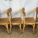 4 chaises bistrot en bois courbé - style baumann