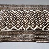 Vintage Persian Luri Gabbeh Rug 245x138 cm medium, shabby chic Red