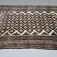 Tapis persan vintage Luri Gabbeh 245x138 cm moyen, shabby chic Rouge