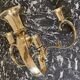 Gold-plated brass candlestick