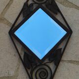 Diamond art nouveau mirror, 23x47cm
