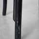 Set of 2 black vintage bistro chairs with an elegant design