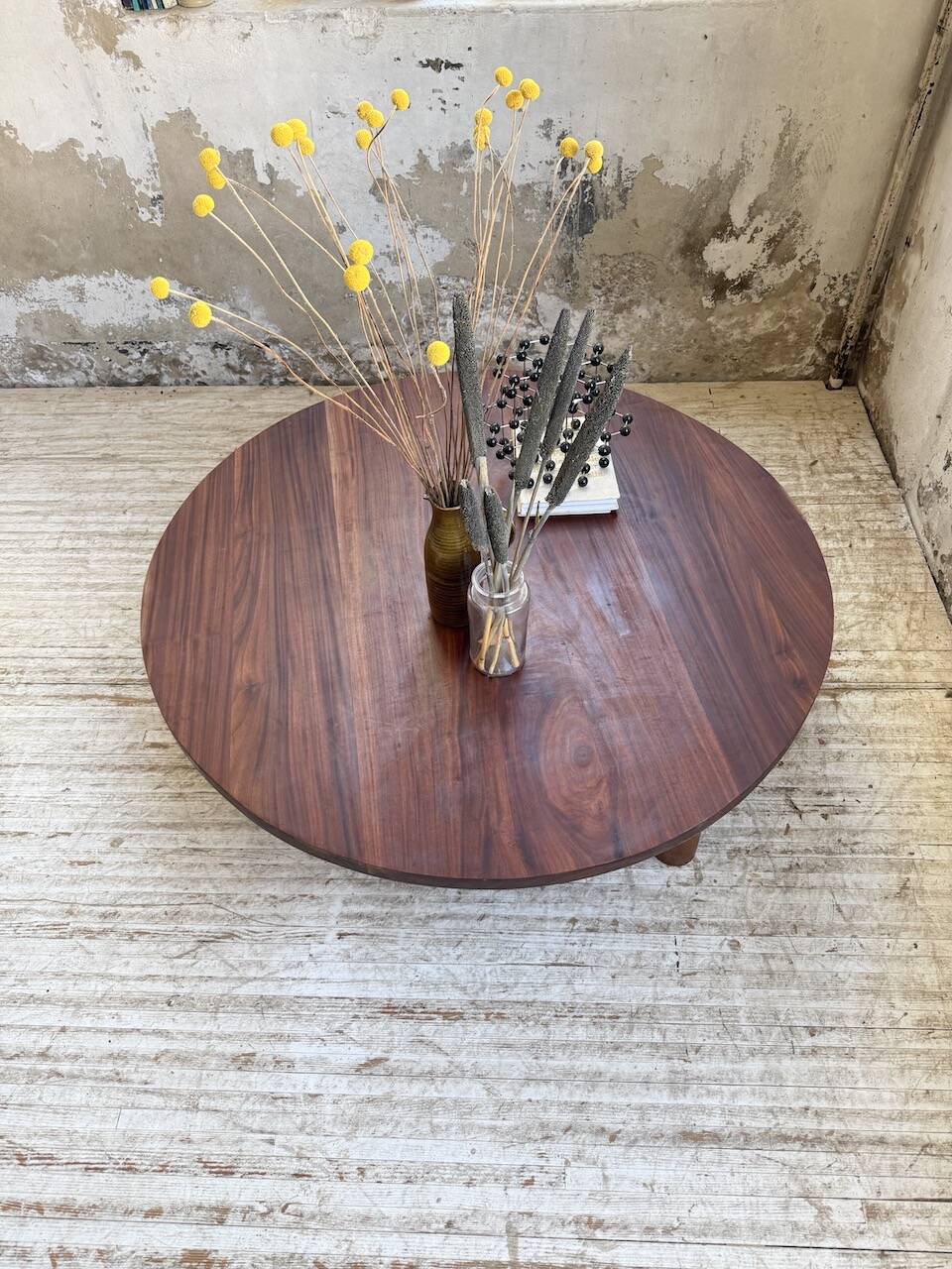 50s round tripod coffee table