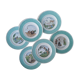 Old dessert plates, talking theme Fables de la Fontaine