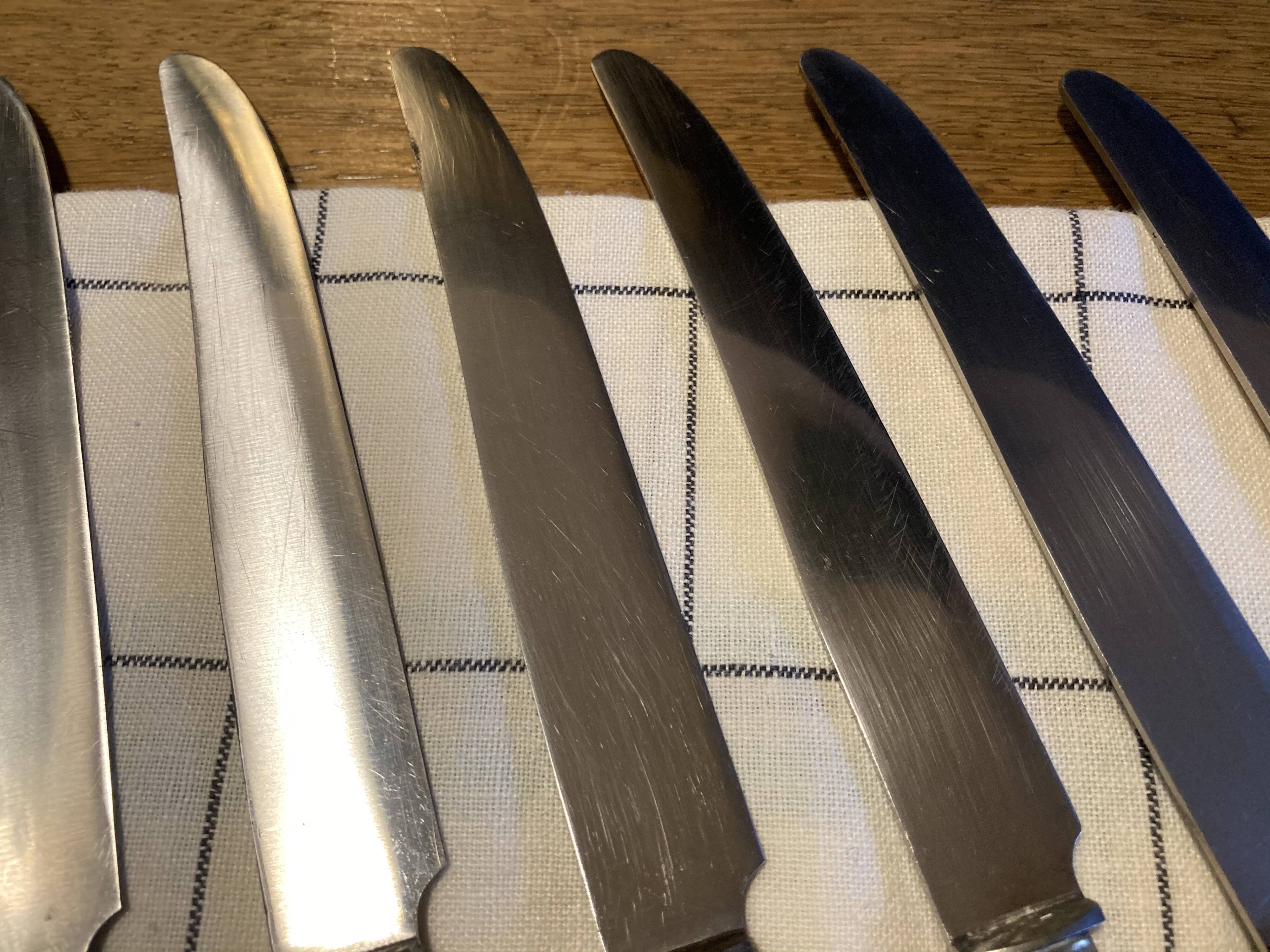 Set de 6 couteaux bakélite bicolore