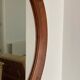 Danish Teak wood Round Mirror. 1960s
