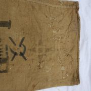 Canvas bag of former jute mill of the bridge to the 1902 priests