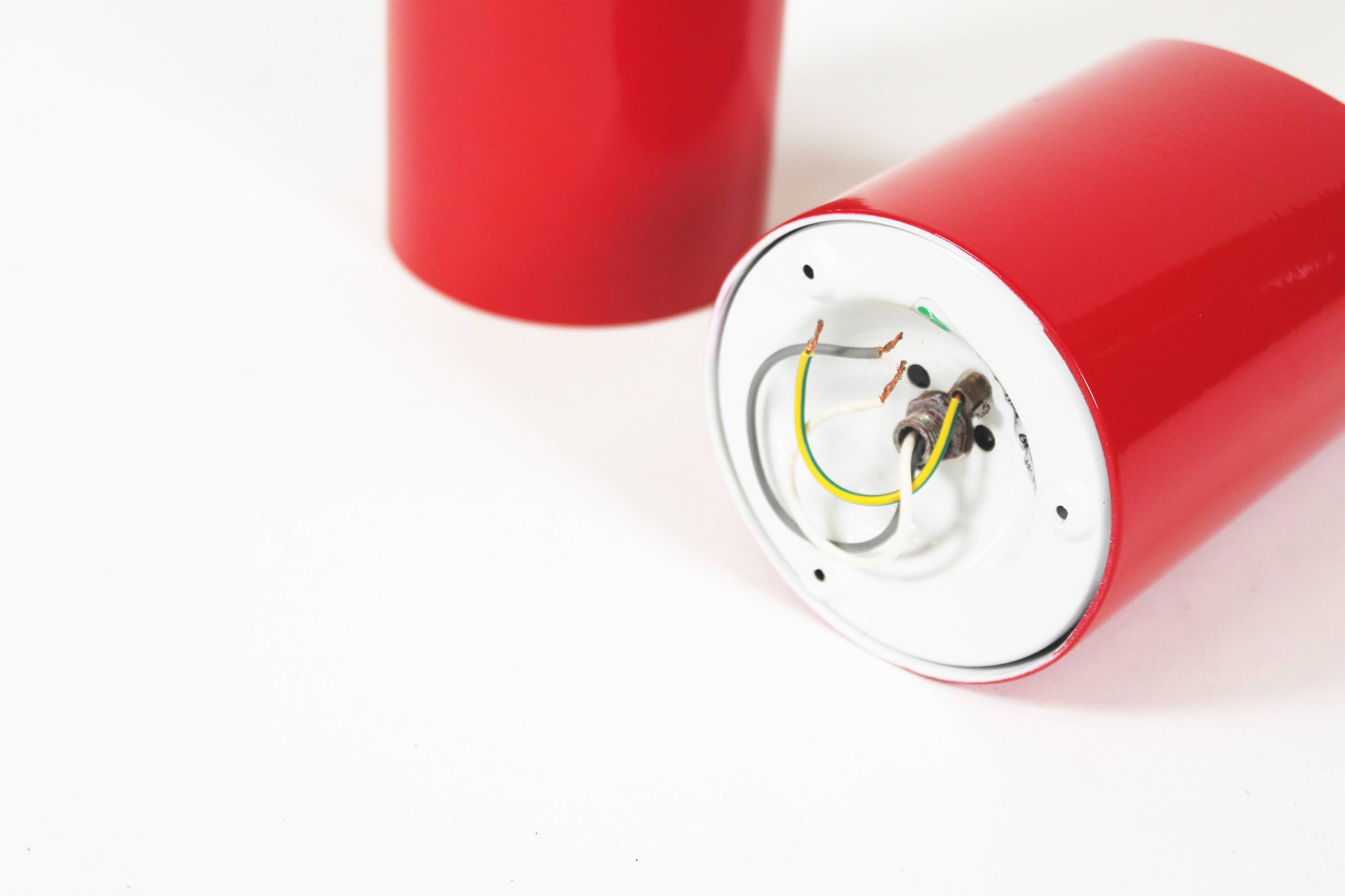 Original 1970's Pop art 'Obliqua' wall lamps by Ignazia Favata and Claudio Dini for Bieffeplast