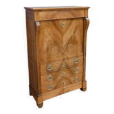 Walnut secretary, Restoration style – Mid 19th century