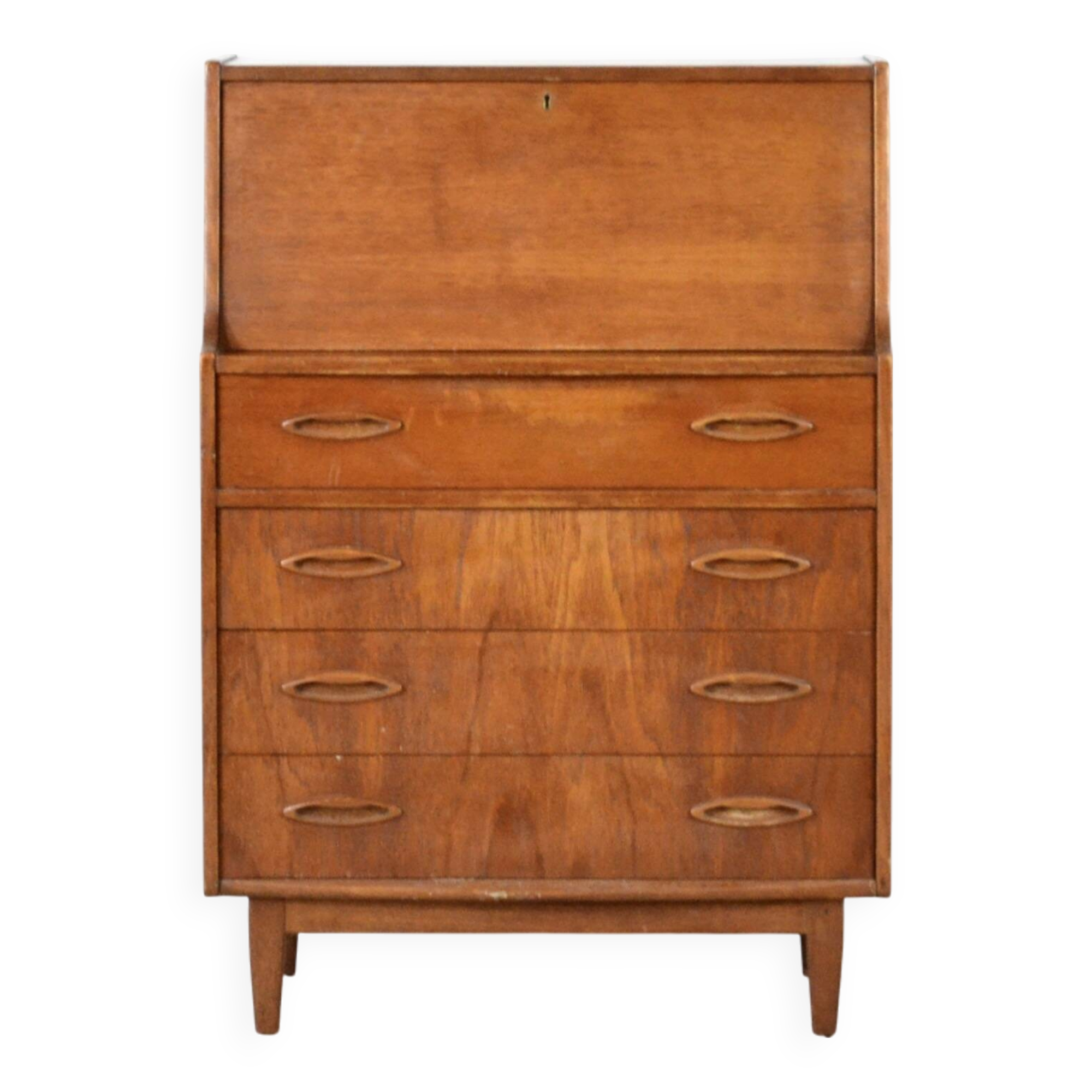 Vintage Midcentury 'Jentique' Danish Style Teak Bureau / Cabinet