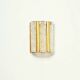 Mid-Century Modern Ice Glass & Brass Wall Light from Kaiser, Germany. 1960s