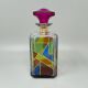 1970s Stunning Decanter or Decorative Bottle by Luigi Bormioli. Made in Ita