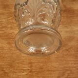 Carafe with leaf patterns, very good vintage condition, no cap