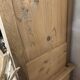 Buffet de ferme relooké noir et bois