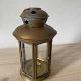 Vintage glass and metal lantern