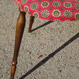 Vintage chairs, wooden, with splayed legs, both.