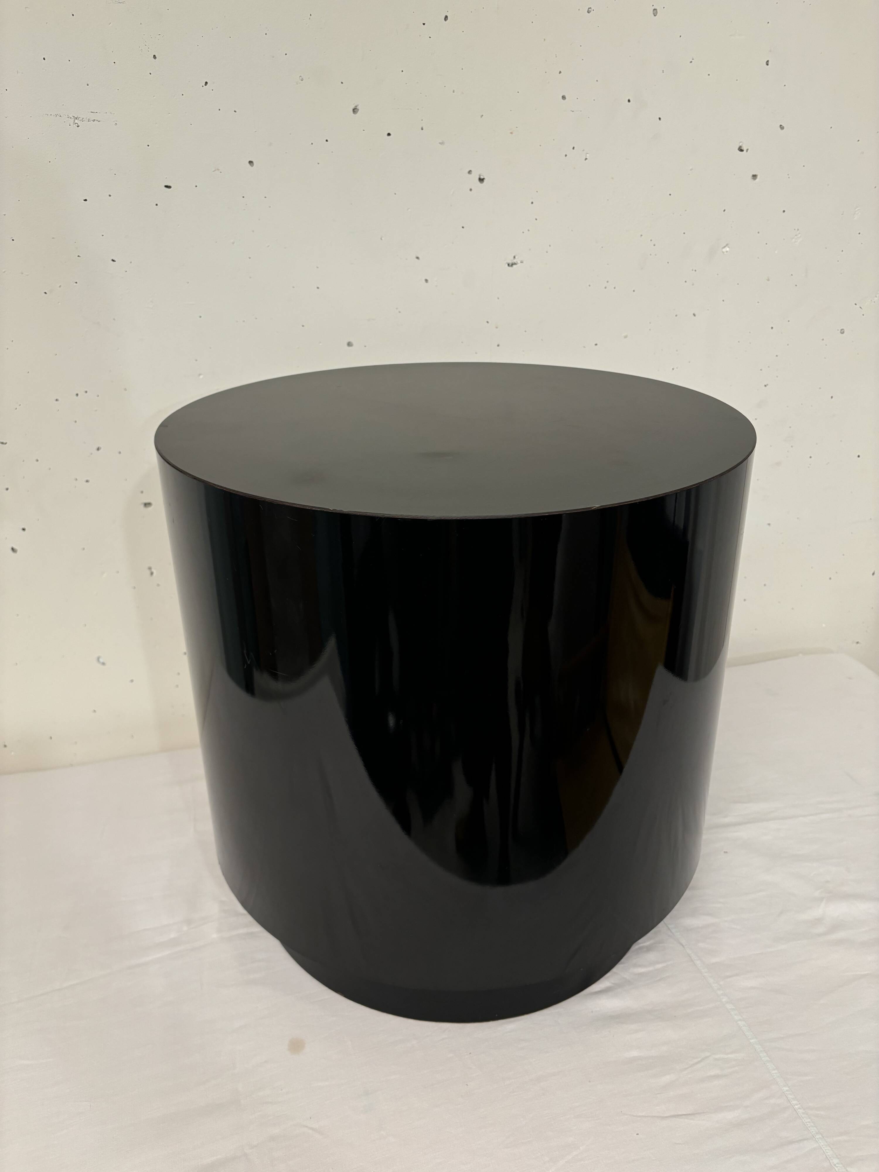 Side table, black melamine coffee table, 1970
