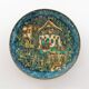 1970s Walter Lochmuller Fine Abstract Cloisonne Blue Enamel Dish