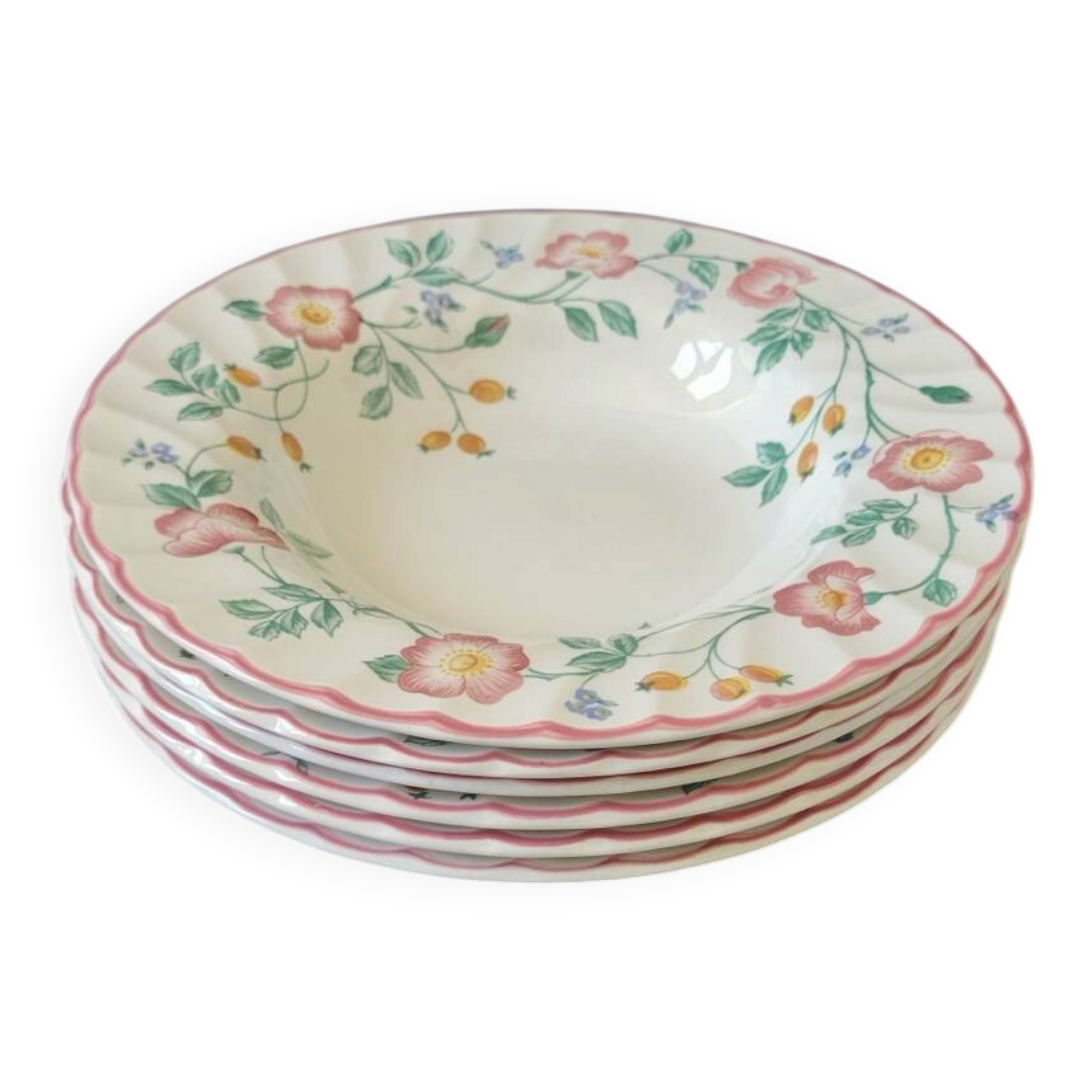 Set of 6 Churchill plates