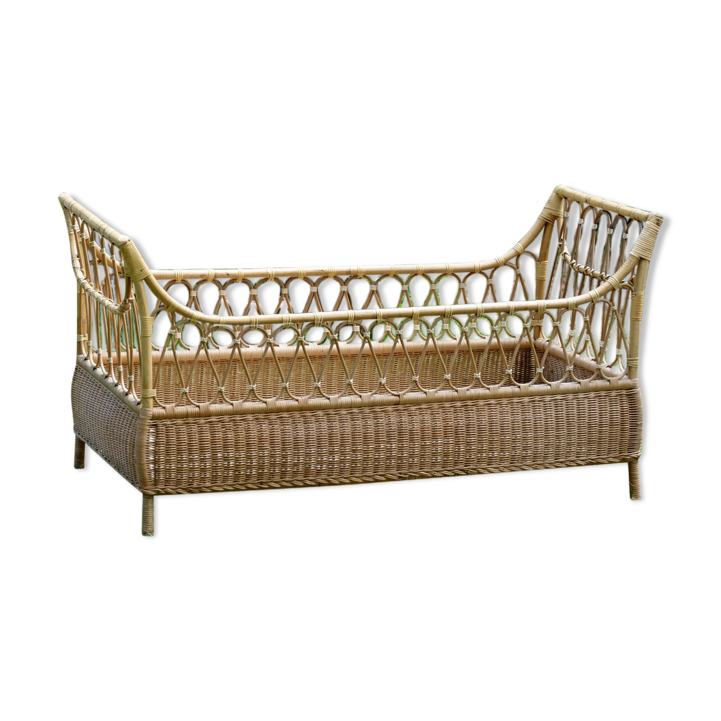 Bamboo bed rattan