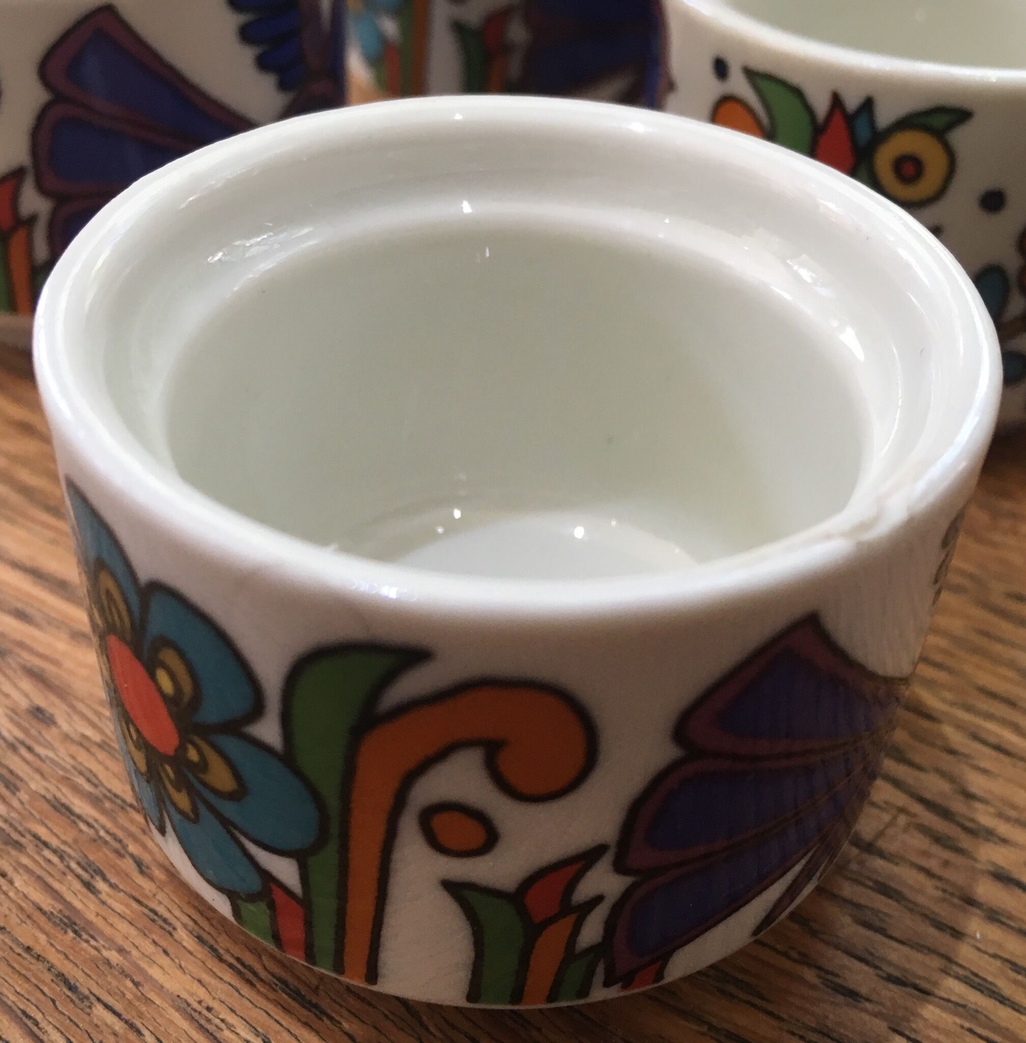 Series of 5 egg cups Villeroy & Boch Acapulco