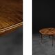 Vintage round folding dining table in rosewood by Agner Christoffersen, Denmark.