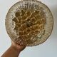 Applique/plafonnier globe vintage en verre ambré