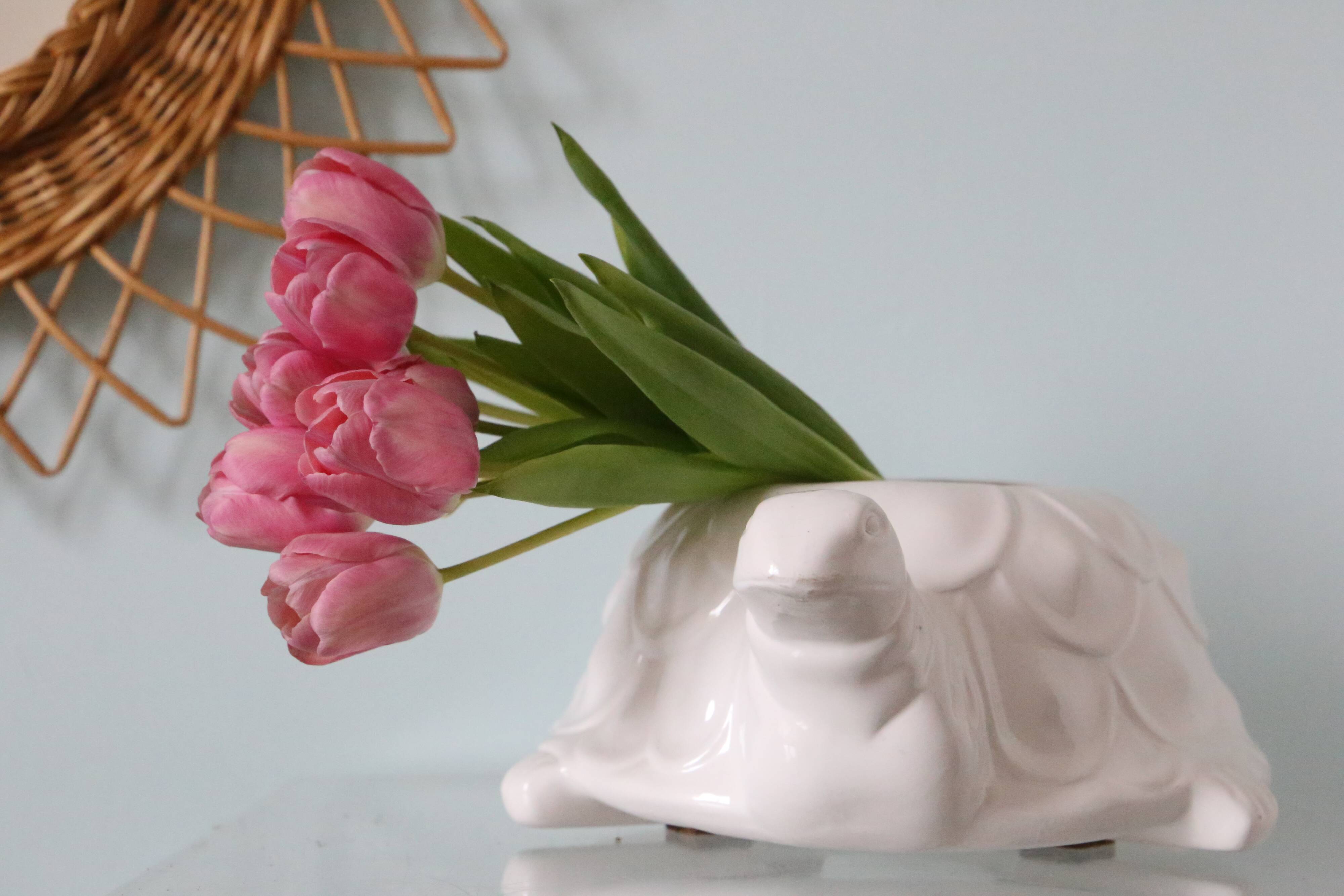 Vintage turtle planter