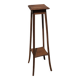 High harness in light wood, carved floral details