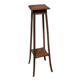 High harness in light wood, carved floral details