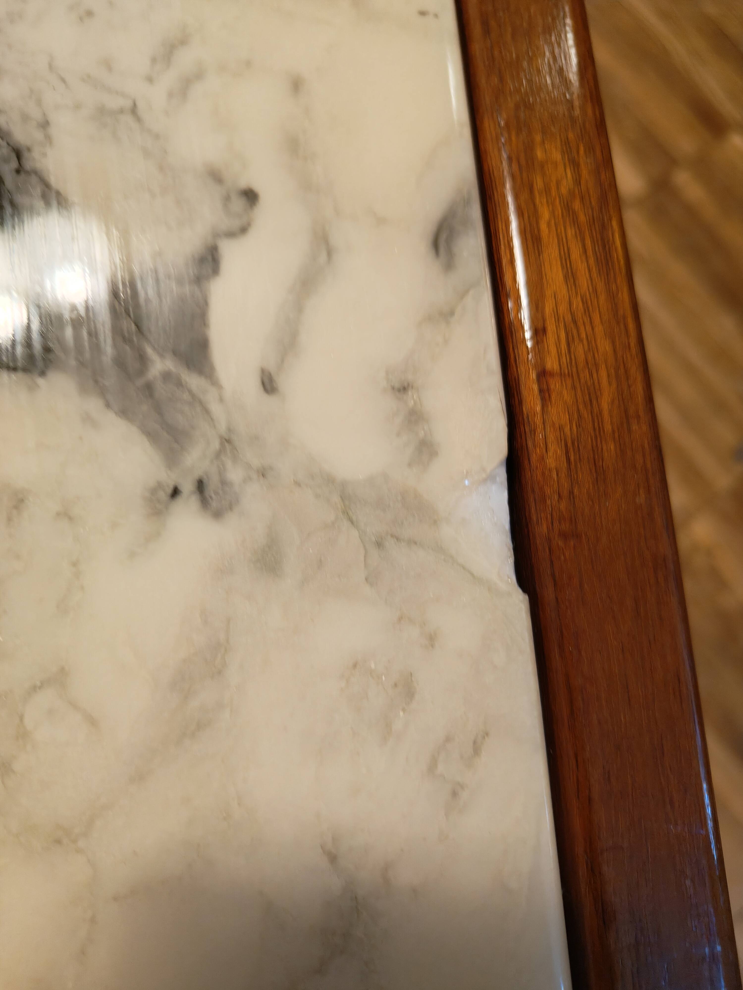 Danish coffee table from the 70s in teak and marble