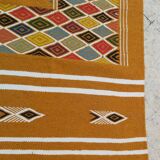 Handmade Berber colored patterned biker carpet  215 x120cm