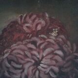 table. Still life with a bouquet of chrysanthemums. 1927