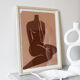 Female body art print