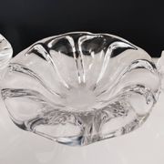 Set of 3 cups including one signed Val Saint Lambert